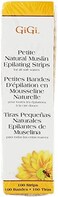 Gigi Natural Muslin Epilating Strips, Petite, 100 Count