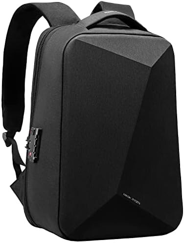 Mark ryden Anti Theft Waterproof Backpack Laptop Backpack 15.6 inch for Travel School with TSA Lock, Black, mens