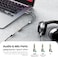 UGREEN 3.5MM Headphone Splitter 3.5mm Female to Dual Headphone and Microphone Male Port Adapter TRRS Y Splitter Compatible for Earphone, Headset, speaker and PC, Laptop and Tablet-0.2M