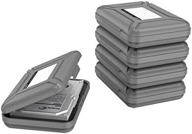 ORICO Hard Drive Case 3.5, Protective Storage Case for 3.5" HDD Portable, Anti-Static, and Anti-Shock (Pack of 5)