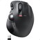 ELECOM EX-G Trackball Mouse, 2.4GHz USB Wireless, Ergonomic Design, Thumb Control, Smooth Roller Ball, Optical Tracking, 6 Programmable Buttons, Tilt Scroll, Computer Mice for Laptop PC, Windows &amp; Mac