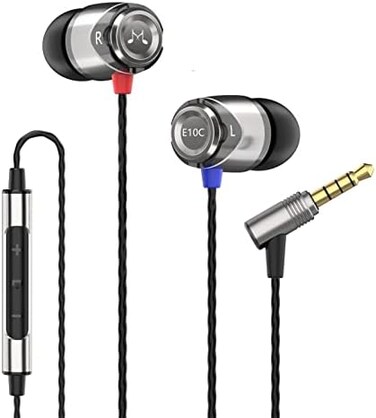 SoundMAGIC E10C High Fidelity Earphones smartphone earbuds In Ear Sound Isolating Headphones with Mic and Remote for Audiophiles - Gunmetal