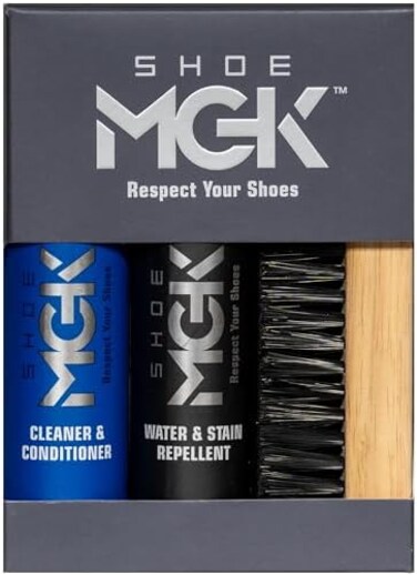 Shoe MGK Clean &amp; Protect Shoe Care Kit Shoe Cleaner &amp; Conditioner, Water &amp; Stain Repellent, and Brush