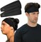 Temple Tape Headbands for Men and Women - Mens Sweatband &amp; Sports Headband Moisture Wicking Workout Sweatbands for Running, Cross Training, Yoga and bike helmet friendly