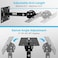 Pyle Wall And Ceiling Mount Speaker Bracket - Black Speaker Mounting Bracket With Adjustable Swivel Tilt, Retractable Telescopic Arm - Home Surround Sound System For Bookshelf - Pyle Pstndc31 (Pair)