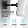 Pyle Wall And Ceiling Mount Speaker Bracket - Black Speaker Mounting Bracket With Adjustable Swivel Tilt, Retractable Telescopic Arm - Home Surround Sound System For Bookshelf - Pyle Pstndc31 (Pair)