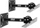 Pyle Wall And Ceiling Mount Speaker Bracket - Black Speaker Mounting Bracket With Adjustable Swivel Tilt, Retractable Telescopic Arm - Home Surround Sound System For Bookshelf - Pyle Pstndc31 (Pair)