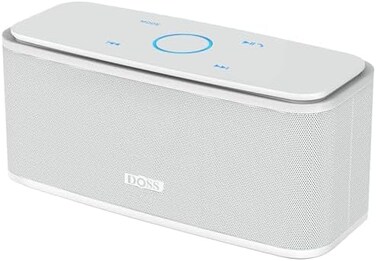 DOSS Touch Wireless Bluetooth Portable Speaker with HD Sound and Bass - Pearl White