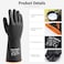 ThxToms Heavy Duty Latex Gloves, Resist Strong Acid, Alkali and Oil