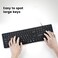 بيريكس كيبورد USB سلكي باضاءة خلفية من بيريبورد-317، طباعة حروف كبيرة مع اضاءة LED بيضاء، تصميم انجليزي امريكي