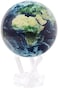 MOVA Globe Earth with Clouds 4.5" with Base, Solar Powered Rotating Globe No Need of Battery or Chord, Unique Gift and Decoration