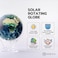 MOVA Globe Earth with Clouds 4.5" with Base, Solar Powered Rotating Globe No Need of Battery or Chord, Unique Gift and Decoration