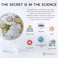 MOVA Globe Earth with Clouds 6" with Base, Solar Powered Rotating Globe No Need of Battery or Chord, Unique Gift and Decoration
