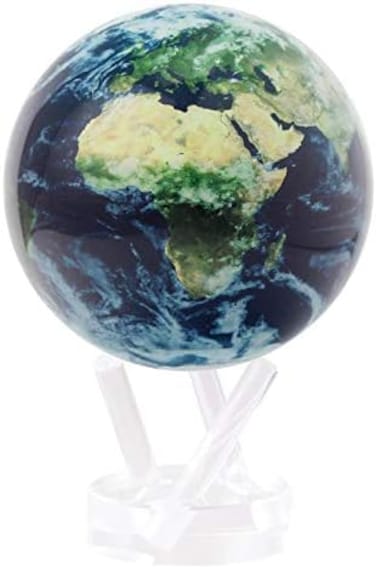 MOVA Globe Earth with Clouds 6" with Base, Solar Powered Rotating Globe No Need of Battery or Chord, Unique Gift and Decoration