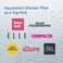 Aquasana Shower Water Filter System - Filters Over 90% Of Chlorine Carbon &amp; Kdf Filtration Media Soften Skin And Hair From Hard &ndash; For Use With Existing Head Aq-4100Nsh , White