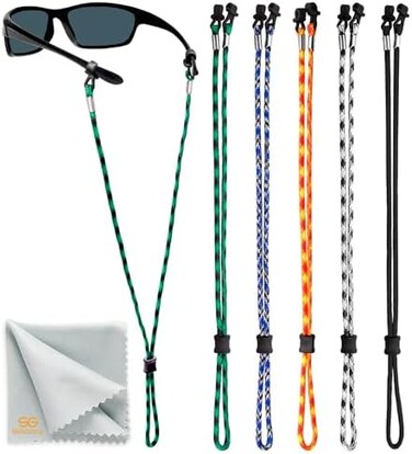 SIGONNA Eyeglasses String Holder Strap Cord - Eyeglass Chain Men Women - 5 Cords