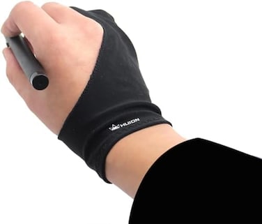 Huion Huion Artist Glove for Drawing Tablet (1 Unit of Free Size, Good for Right Hand or Left Hand) - Cura CR-01