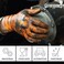 GLOVEWORKS HD Industrial Orange Nitrile Gloves with Raised Diamond Texture Grip, Box of 100, 8 Mil, Size XXLarge, Latex Free, Powder Free, Textured, Disposable, Food Safe, GWON49100BX