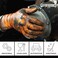 GLOVEWORKS HD Industrial Orange Nitrile Gloves with Raised Diamond Texture Grip, Box of 100, 8 Mil, Size Large, Latex Free, Powder Free, Textured, Disposable, Food Safe, GWON46100BX