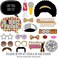 Big Dot of Happiness 70's Disco - 1970s Disco Fever Party Photo Booth Props Kit - 20 Count
