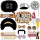 Big Dot of Happiness 70's Disco - 1970s Disco Fever Party Photo Booth Props Kit - 20 Count