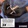 GLOVEWORKS Industrial Black Nitrile Gloves, Box of 100, 5 Mil, Size Medium, Latex Free, Powder Free, Textured, Disposable, Food Safe, GPNB44100BX