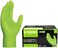 GLOVEWORKS HD Industrial Green Nitrile Gloves with Raised Diamond Texture Grip, Box of 100, 8 Mil, Size Medium, Latex Free, Powder Free, Textured, Disposable, Food Safe, GWGN44100BX