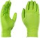 GLOVEWORKS HD Industrial Green Nitrile Gloves with Raised Diamond Texture Grip, Box of 100, 8 Mil, Size Large, Latex Free, Powder Free, Textured, Disposable, Food Safe, GWGN46100BX