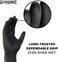 GLOVEWORKS GlovePlus Industrial Black Nitrile Gloves, Box of 100, 5 mil, Size Large, Latex Free, Powder Free, Textured, Disposable, GPNB46100-BX