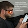 Uvex Skyper Blue Light Blocking Computer Glasses with SCT-Orange Lens, (S1933X), S1933X-3 (3 Count)