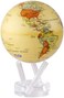 MOVA Globe Political Map Yellow 6" with Base, Solar Powered Rotating Globe No Need of Battery or Chord, Unique Gift and Decoration