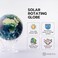 MOVA Globe Political Map Yellow 6" with Base, Solar Powered Rotating Globe No Need of Battery or Chord, Unique Gift and Decoration