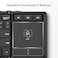 iClever Folding Wireless Keyboard with Sensitive Touch Pad, Pocket-Sized Tri-folding Bluetooth Keyboards with Portable Carry Pouch, Aluminum Alloy Base (Sync Up to 3 Devices), Dark Gray