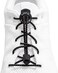 LOCK LACES (Elastic No Tie Shoe Laces) (Pack of 3) (Black-Black-Black)