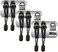 LOCK LACES (Elastic No Tie Shoe Laces) (Pack of 3) (Black-Black-Black)