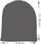 FORBUSITE Mens Slouchy Long Oversized Beanie Knit Cap for Summer Winter B08, Dark Gray, L