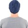 FORBUSITE Mens Slouchy Long Oversized Beanie Knit Cap for Summer Winter B08, Navy Blue, L