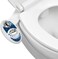 LUXE Bidet Neo 185 (Elite) Non-Electric Toilet Attachment W/Self-Cleaning Dual Nozzle And Easy Water Pressure Adjustment For Sanitary Feminine Wash (Blue White) 13.5 X 7 3 Inches