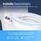LUXE Bidet Neo 185 (Elite) Non-Electric Toilet Attachment W/Self-Cleaning Dual Nozzle And Easy Water Pressure Adjustment For Sanitary Feminine Wash (Blue White) 13.5 X 7 3 Inches