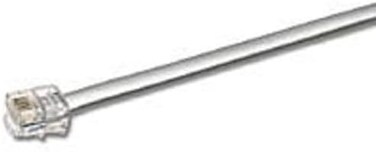 C2G كيبل هاتف RJ12 6P6C مستقيم بطول 50 قدم، متوافق مع الهاتف الارضي، C2G 08115