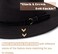 Lisianthus Men &amp; Women Vintage Wide Brim Fedora Hat with Belt Buckle