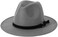 Lisianthus Men &amp; Women Vintage Wide Brim Fedora Hat with Belt Buckle