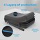 Digicharge Black Hard Carrying Case for Garmin Drive 52 51 50 Drivesmart 55 51 50 Driveassist 51 50 Driveluxe 52 52LMT-S 51LMT-S 50 40 Zumo 396LMT-S 595LM 395LM Dezl Nuvi 57 5'' GPS Accessory Storage