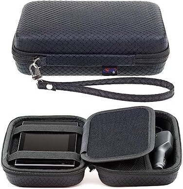 Digicharge Black Hard Carrying Case for Garmin Drive 52 51 50 Drivesmart 55 51 50 Driveassist 51 50 Driveluxe 52 52LMT-S 51LMT-S 50 40 Zumo 396LMT-S 595LM 395LM Dezl Nuvi 57 5'' GPS Accessory Storage