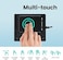 بيريكس لوحة لمس USB احترافية من بيريباد-501 II - للتحكم في الماوس - 2 زر - 86 × 75 × 11 ملم - اسود