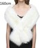 Dikoaina Women's Winter Fake Faux Fur Scarf Wrap Collar Shawl Shrug