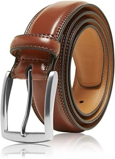 Access Denied Genuine Leather Dress Belts For Men - Mens Belt For Suits, Jeans, Uniform With Single Prong Buckle - Designed in the USA