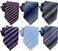 WeiShang Lot 6 PCS Classic Men's Silk Tie Necktie Woven JACQUARD Neck Ties