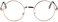 LOVEF Large Oversized Metal Frame Clear Lens Round Circle Vintage Eye Glasses 5.4 * 2inch