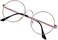 LOVEF Large Oversized Metal Frame Clear Lens Round Circle Vintage Eye Glasses 5.4 * 2inch